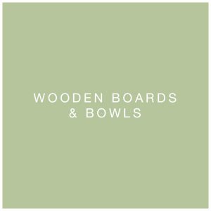 wooden boards and bowels