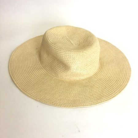 CREAM WOVEN SUN HAT