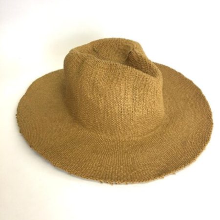 BROWN WOVEN SUN HAT