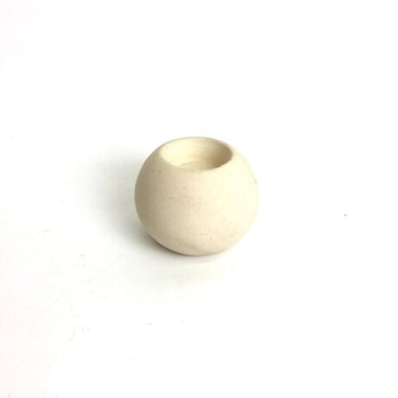 CREAM CERAMIC VOTIVE HOLDER