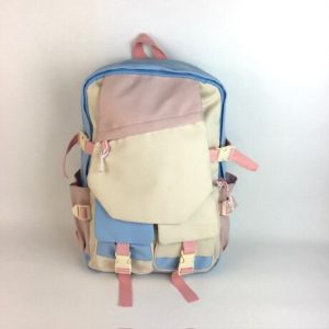 BLUE PINK CREAM POCKETED