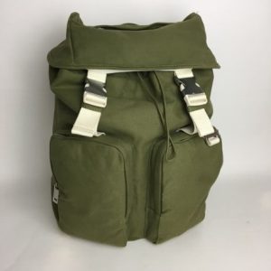 OLIVE POCKETED COTTON TWILL