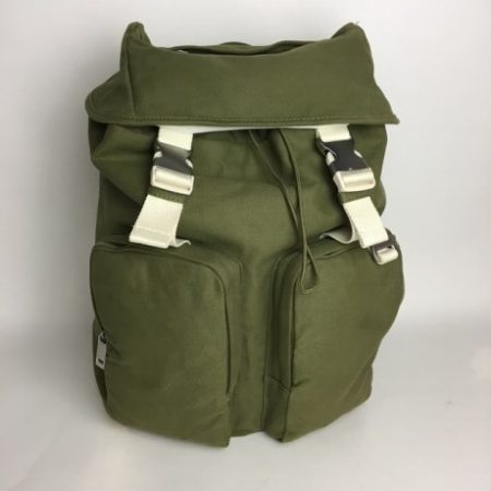 OLIVE POCKETED COTTON TWILL