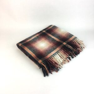 BURGUNDY ORANGE WHITE CHECK