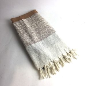 CREAM OCHRE BLOCK PATTERN