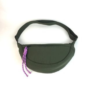 OLIVE PURPLE ELASTIC DETAIL