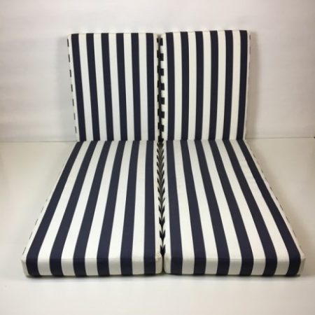 BLUE WHITE STRIPED LOUNGER