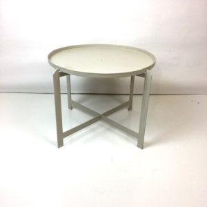STONE METAL SIDE TABLE