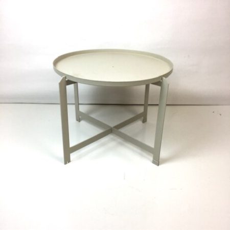 STONE METAL SIDE TABLE