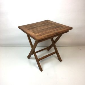 BROWN WOODEN SLATTED