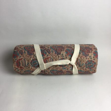 STONE PINK BLUE PAISLEY QUILTED