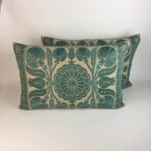 TEAL EMBROIDERED STONE