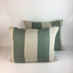 TEAL STONE STRIPE LINEN