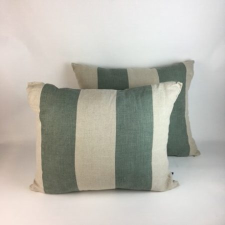 TEAL STONE STRIPE LINEN