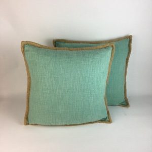 TURQUOISE HESSIAN EDGE