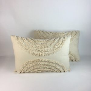 CREAM HALFMOON TEXTURED