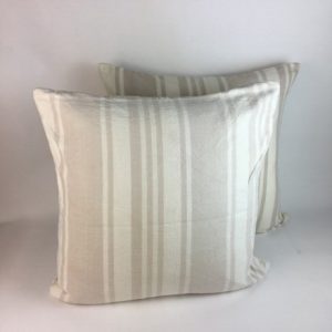 GREY CREAM STRIPED CANVAS