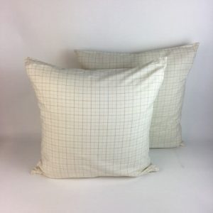 CREAM BLUE PINK FINE CHECK