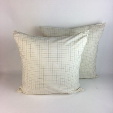 CREAM BLUE PINK FINE CHECK