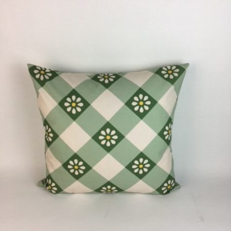 GREEN FLORAL CHECK