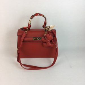 ORANGE DOG TAG & SCARF SMALL BAG