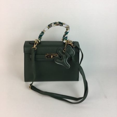 GREEN DOG TAG & SCARF SMALL BAG