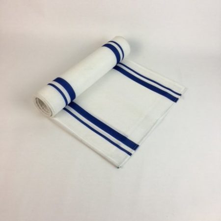 WHITE BLUE STRIPE ACRYLIC RUNNER