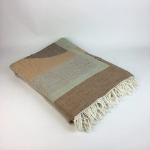 BROWN STONE TEAL PATTERNED MUSLIN