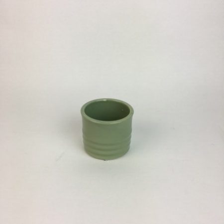 GREEN CERAMIC CONTAINER CUP