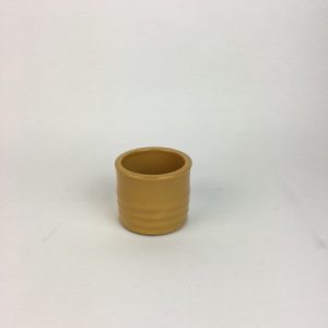 MUSTARD CERAMIC CONTAINER CUP