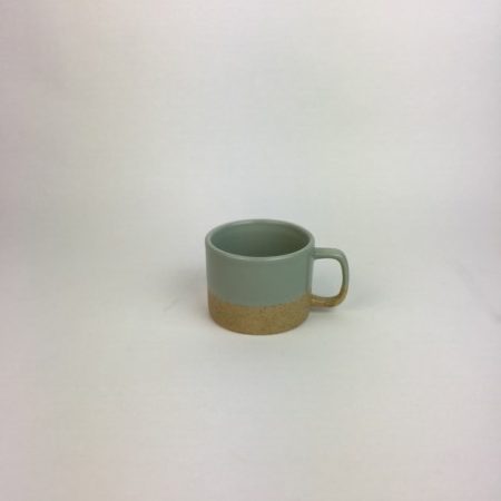 GREEN STONE WIDE MUG