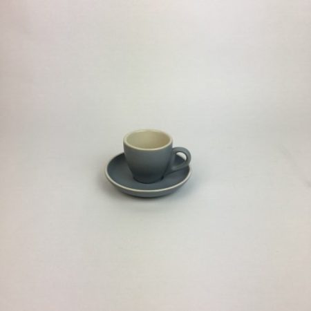 GREY ESPRESSO CUP & SAUCER