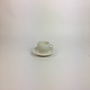 WHITE CUP & SAUCER