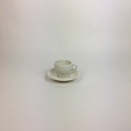 WHITE CUP & SAUCER