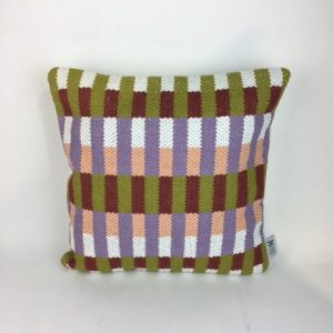 GREEN PURPLE RUST PINK STRIPED