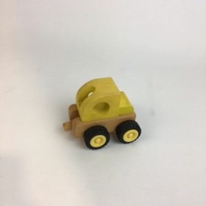 WOODEN YELLOW SMALL TRUCK