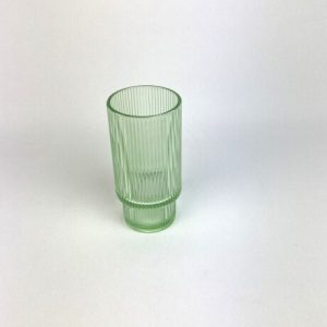 GREEN FLUTED GLASS