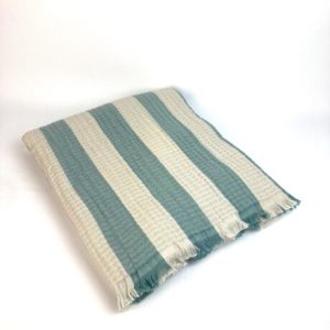 GREEN STONE STRIPE MUSLIN