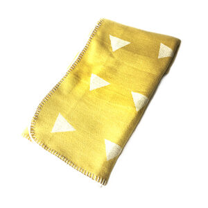 Yellow teepee blanket
