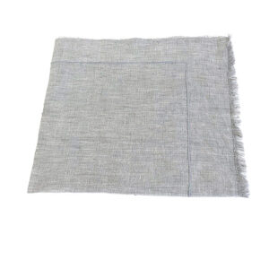 grey fringed napkin