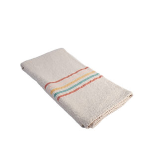 cream multistripe towel