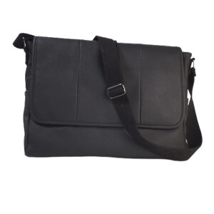 black panelled laptop bag