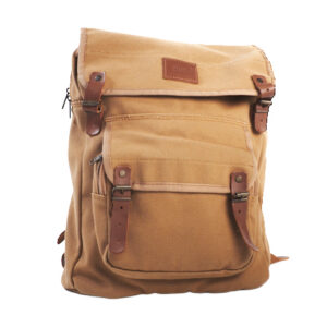 tan canvas backpack