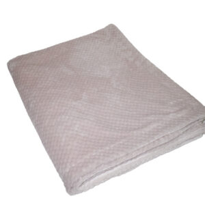 PINK WAFFLE FLEECE BLANKET