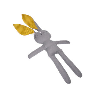 GREY COTTON YELLOW EARS BUNNY