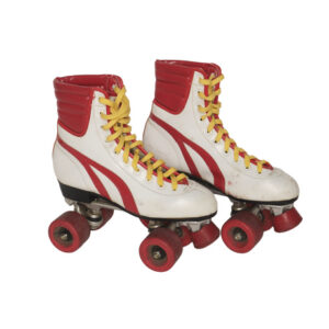 WHITE RED STRIPE VINTAGE SIZE 7