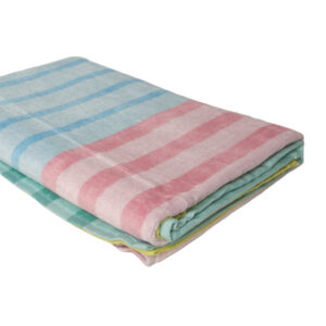 MULTISTRIPE TOWEL PINK BLUE GREEN