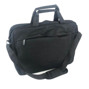 BLACK CANVAS LAPTOP BAG