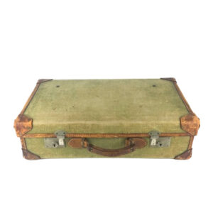 GREEN FADE LEATHER DETAIL VINTAGE