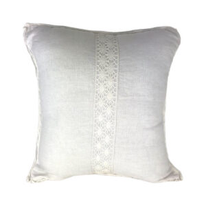 WHITE LINEN EMBROIDERED MID PANEL